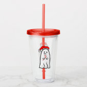 Candy Cane Ghost Acryl Drinkbeker (Voorkant)