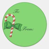 Candy Cane Gift Label (Voorkant)