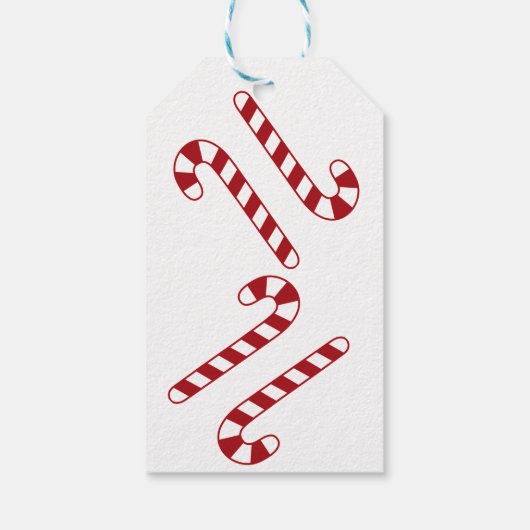 Candy Cane Gift Labels Cadeaulabel (Achterkant)