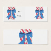 Candy Cane Gift Labels Mini Visitekaartjes (Voorkant /achterkant)