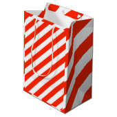 Candy Cane gift Medium Cadeauzakje (Achterkant Gekanteld)