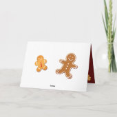 Candy Cane Gingerbrood Man Kaart (Achterkant)