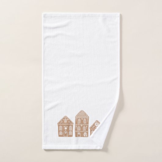 Candy Cane Gingerbrood Pattern Bath Towel Set Bad Handdoek (Handdoek)