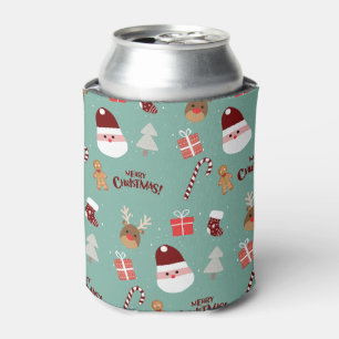 Candy Cane Gingerbrood Pattern Blikjeskoeler