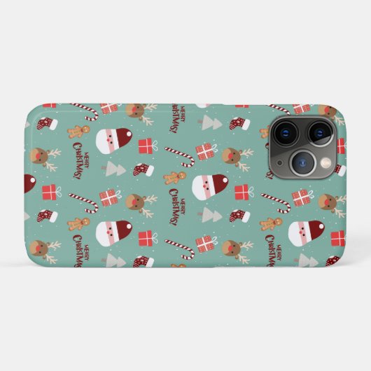 Candy Cane Gingerbrood Pattern Case-Mate iPhone Case (Achterkant (horizontaal))