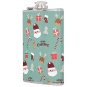 Candy Cane Gingerbrood Pattern Heupfles (Links)