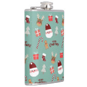 Candy Cane Gingerbrood Pattern Heupfles (Rechts)