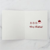 Candy Cane Gingerbrood Pattern Kaart (Binnen)