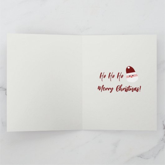 Candy Cane Gingerbrood Pattern Kaart (Binnen)