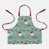 Candy Cane Gingerbrood Pattern Schort (Voorkant)