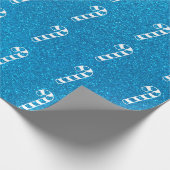 Candy Cane Glitter Holiday Cadeaupapier (Hoek)