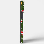Candy Cane Green Kerstmis Oranje iPhone Case Mate (Achterkant / Rechts)
