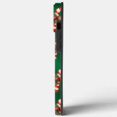 Candy Cane Green Metallic Holiday Cute Case-Mate iPhone Case (Achterkant / Links)