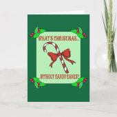 Candy Cane Greetings Kaart (Voorkant)