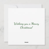 Candy Cane Grey Kitten Kerst Kaart (Achterkant)