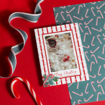 Candy Cane & groen | Kerstmis Familie Foto