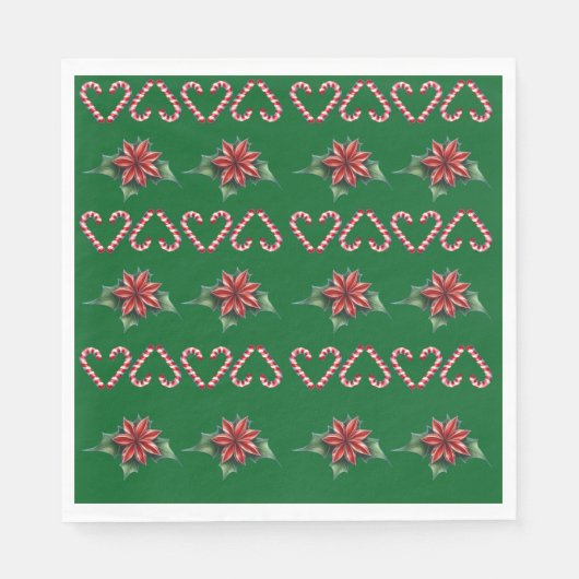 Candy Cane Heart and Holly Pattern – Festive Chris Servet (Voorkant)