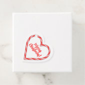 Candy Cane Heart Bedankjes Labels (In situ)