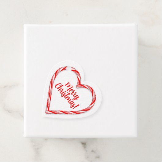 Candy Cane Heart Bedankjes Labels (In situ)