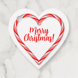 Candy Cane Heart Bedankjes Labels
