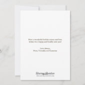 Candy Cane Heart Christmas Kaart (Achterkant)