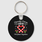 Candy Cane Heart Crew We Stick Together Matching P Sleutelhanger (Voorkant)