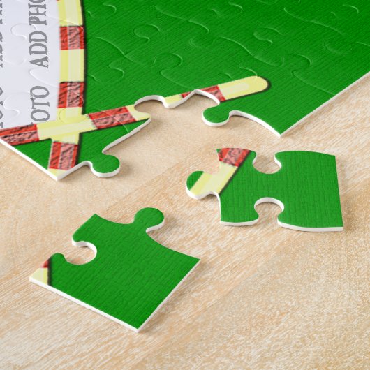 Candy Cane Heart je foto Legpuzzel (Zijkant)