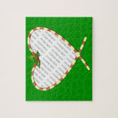 Candy Cane Heart je foto Legpuzzel (Verticaal)