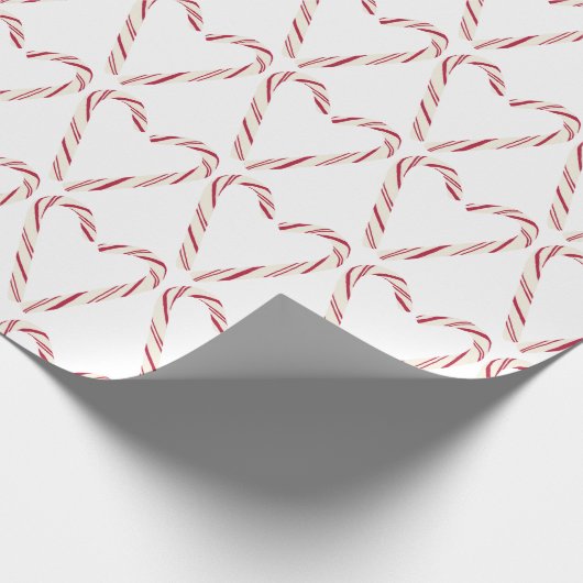 Candy Cane Heart - Kies je eigen achtergrond! Cadeaupapier (Hoek)