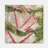Candy Cane Heart Magnet (Voorkant)