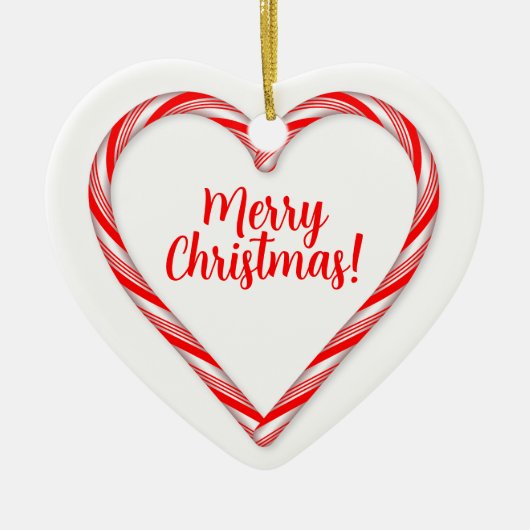 Candy Cane Heart Ornament (Voorkant)
