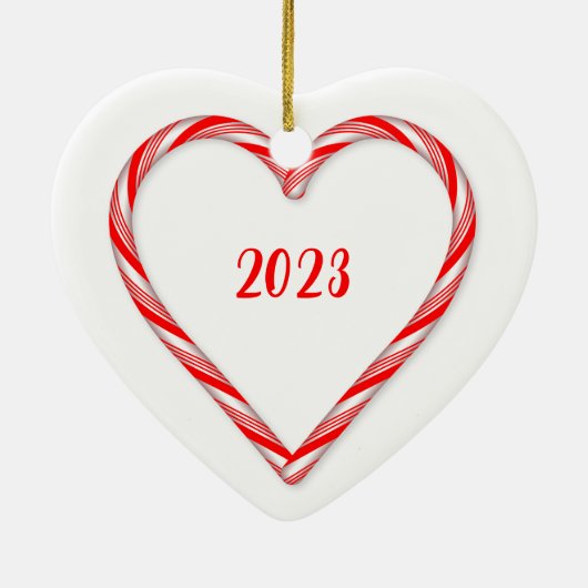 Candy Cane Heart Ornament (Achterkant)