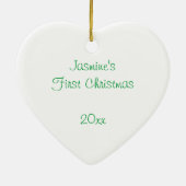 Candy Cane Heart Photo Ornament (Achterkant)
