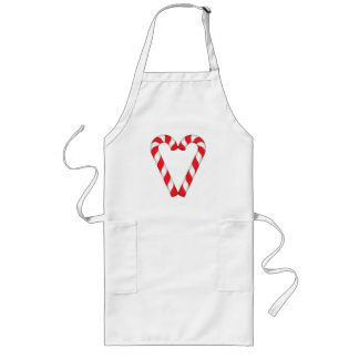 Candy Cane Heart Screwball Graphics Holiday Lang Schort