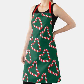 Candy Cane Heart Screwball Graphics Holiday Schort