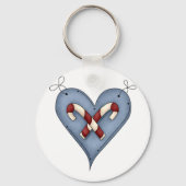 Candy Cane Heart Sleutelhanger (Achterkant)