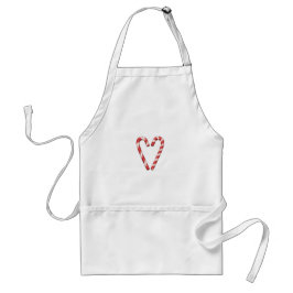 Candy Cane Heart Sweet Christmas Holiday Standaard Schort
