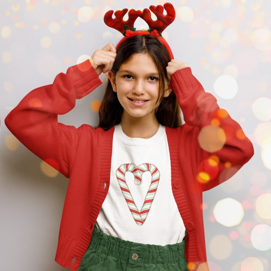 Candy Cane Heart T-shirt