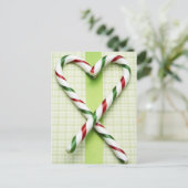 Candy Cane Hearts Briefkaart (Staand voorkant)
