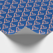 Candy Cane Hearts Cadeaupapier (Hoek)