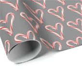 Candy Cane Hearts Cadeaupapier (Rol Hoek)
