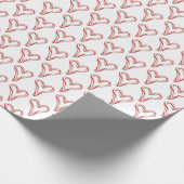 Candy Cane Hearts Cadeaupapier (Hoek)