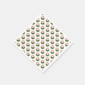 Candy Cane Hearts Feestelijke Vakantie Kerstliefde Servet (Hoek)