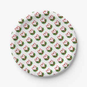 Candy Cane Hearts Holiday Love Merry Christmas Papieren Bordje