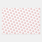 Candy Cane Hearts Kerstmis Joy Sweet Love Fun Inpakpapier Vel (Voorkant 2)