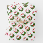 Candy Cane Hearts Kerstmis Joy Sweet Love Fun Inpakpapier Vel (In situ)