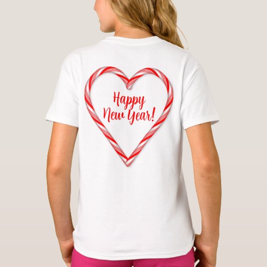 Candy Cane Hearts T-shirt (Achterkant)
