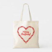 Candy Cane Hearts Tote Bag (Achterkant)
