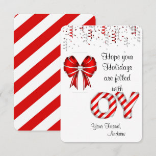 Candy Cane Holder Cadeau Labels voor kinderen Bedankkaart