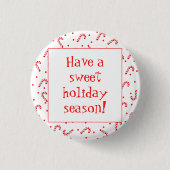 Candy Cane Holiday Button (Voorkant)